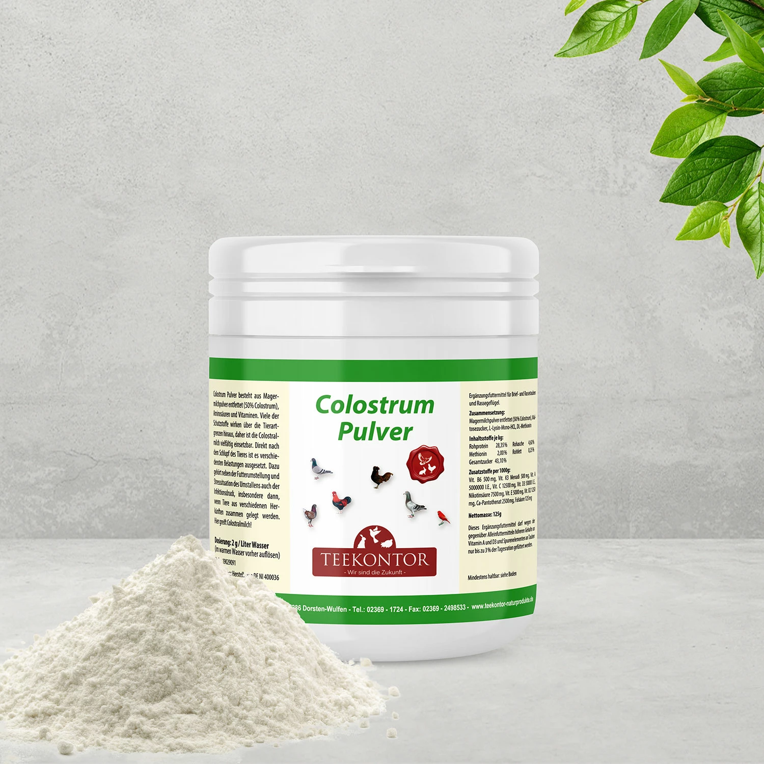 Teekontor Colostrum Pulver 125g 1 Teekontor Colostrum Pulver 125g